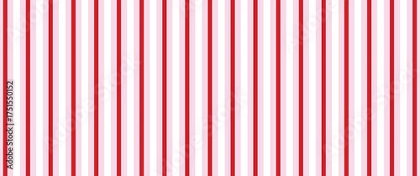 Fototapeta Pink, red color striped seamless pattern. Vertical bright color lines print background graphic design. Vector illustration texture colorful sticks, bars