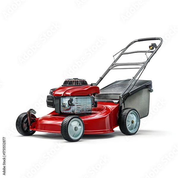 Obraz lawnmower isolated on white background