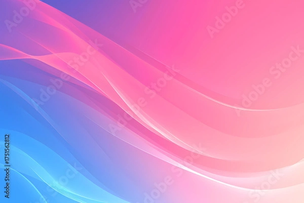 Fototapeta 青とピンクのグラデーションの抽象的な背景