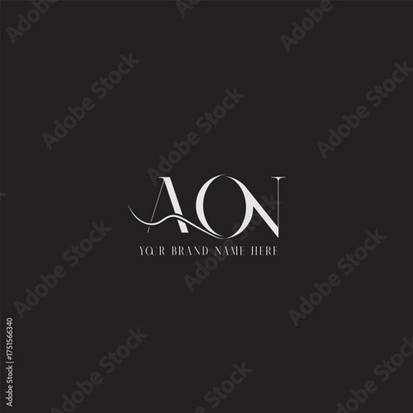 Obraz AON abstract letter logo design