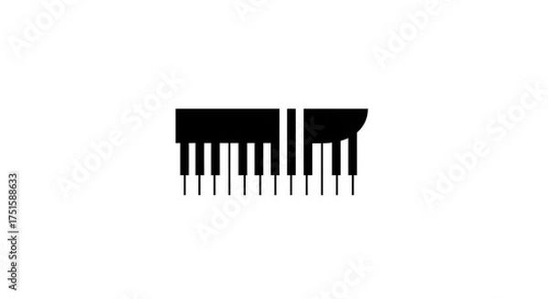 Obraz Elegant Piano Keys Creative Concept for Music Inspired Designs and Musical Compositions