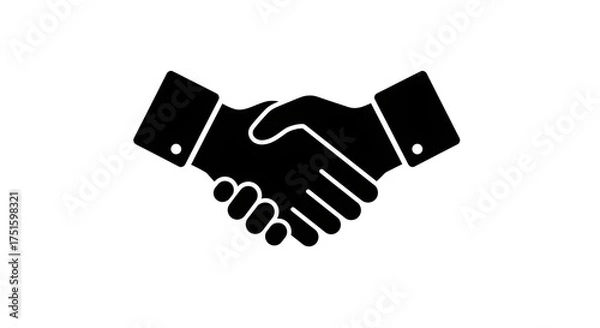 Obraz Handshake Illustration A Symbol of Agreement, Partnership, and Successful Collaboration