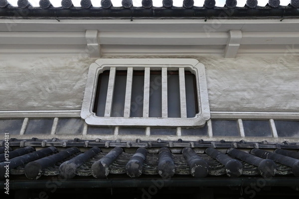 Fototapeta 観光名所である岡山県倉敷市のレトロな街なみ