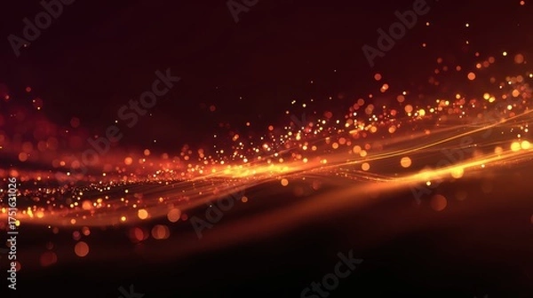 Obraz light trails on the road background