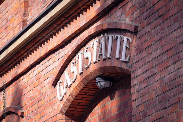 Obraz Schriftzug an Gaststätte