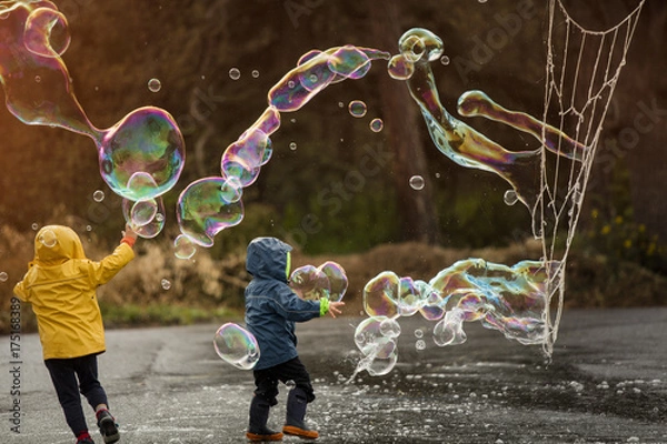 Fototapeta giant bubbles 