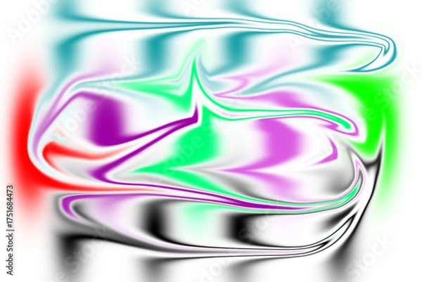 Fototapeta Abstract swirling colors with psychedelic effect