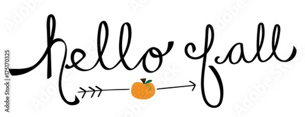 Obraz Hello Fall Pumpkin