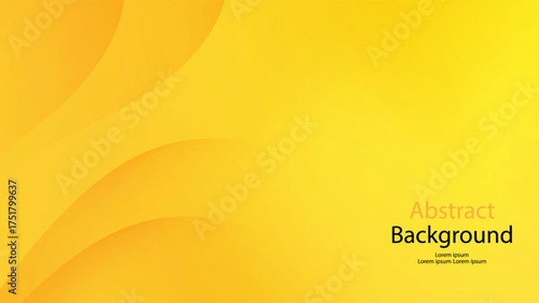 Obraz Yellow color background abstract art vector