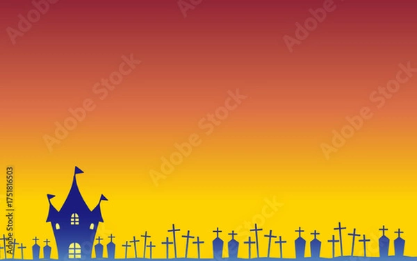 Obraz ハロウィンのグラデーション壁紙、背景。