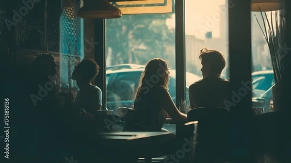 Obraz Retro Coffee Shop Interior