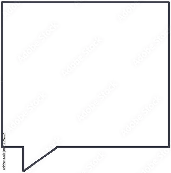 Obraz 사각 말풍선