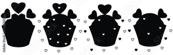 Obraz Minimalist Culinary Icon Set — Modern Food, Kitchen, and Restaurant Symbols in Line Art Vector Design