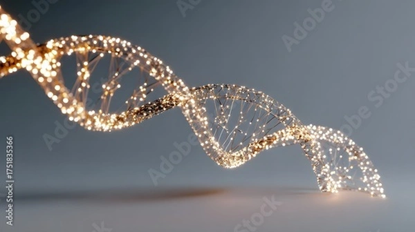 Obraz Glowing DNA Helix
