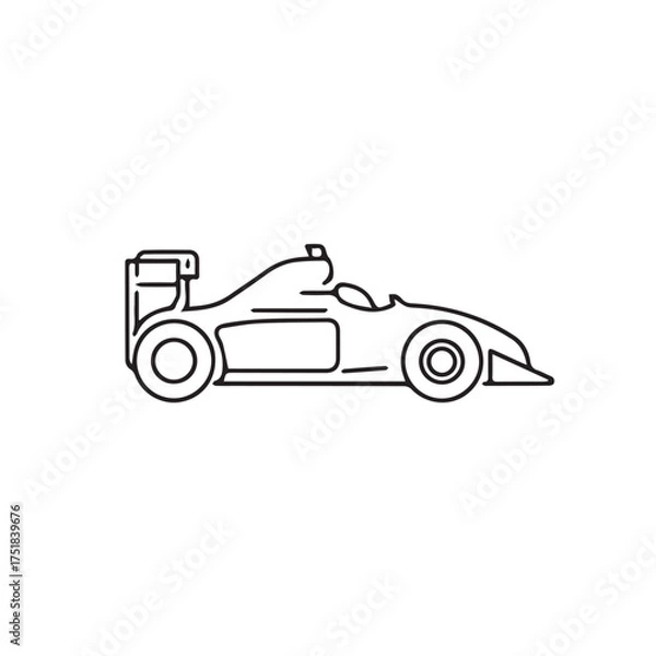 Obraz f1 car vector illustration