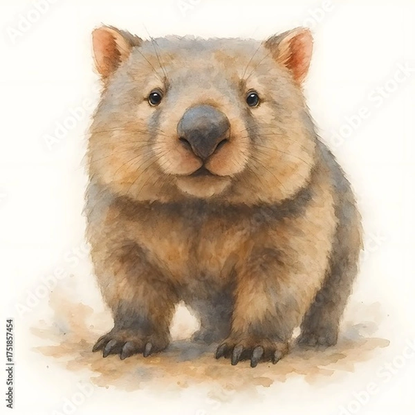 Obraz 웜뱃, 수채화, jpeg (Wombat, water colour, jpeg)