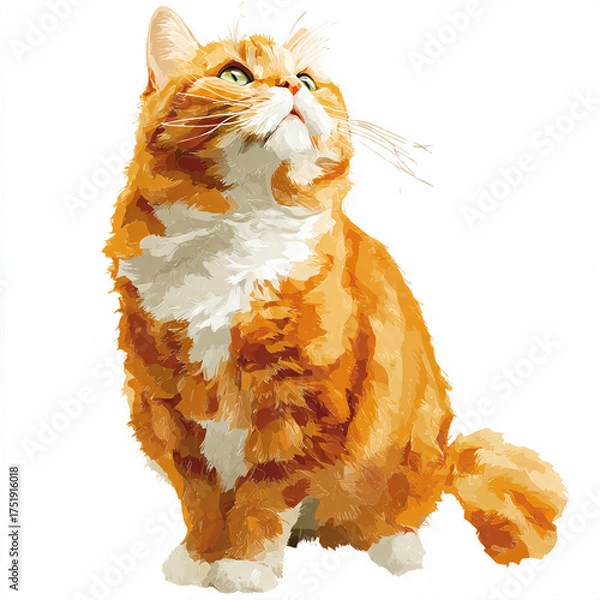 Fototapeta cute ginger orange cat