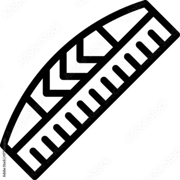 Fototapeta Plastic Comb Vector Icon