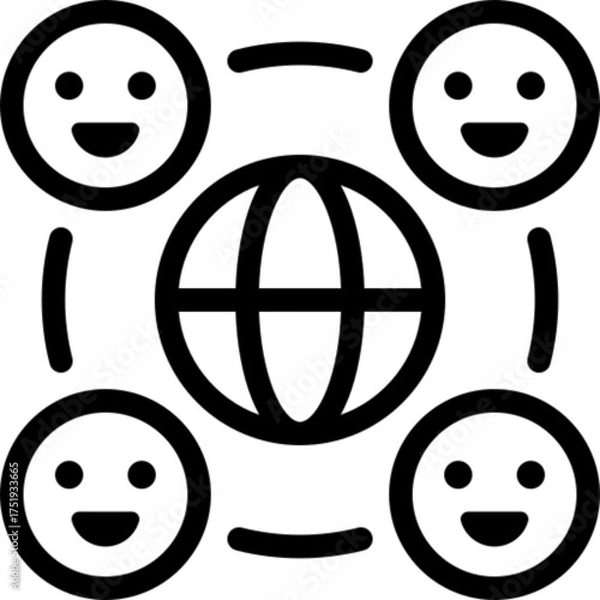 Fototapeta Community House Vector Icon