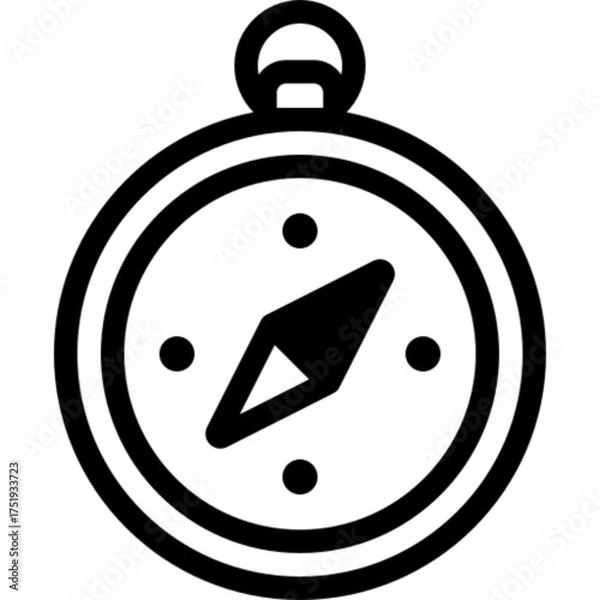 Fototapeta Compass Adventure Vector Icon