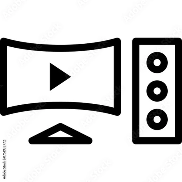 Fototapeta Computer Folder Vector Icon