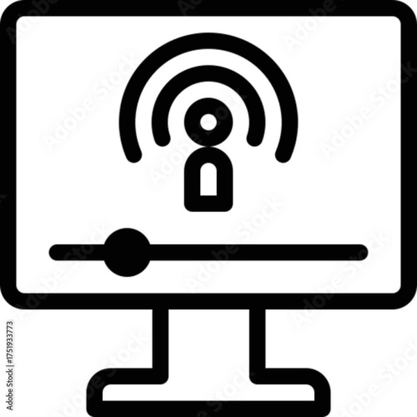 Fototapeta Computer Network Vector Icon