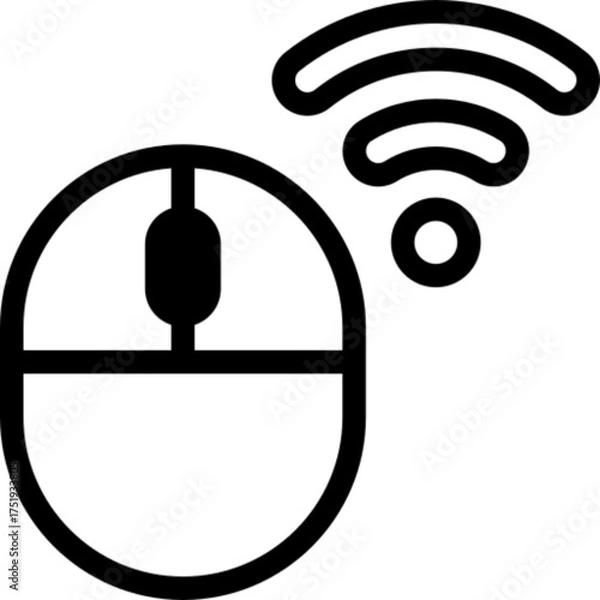 Fototapeta Computer Mouse Vector Icon