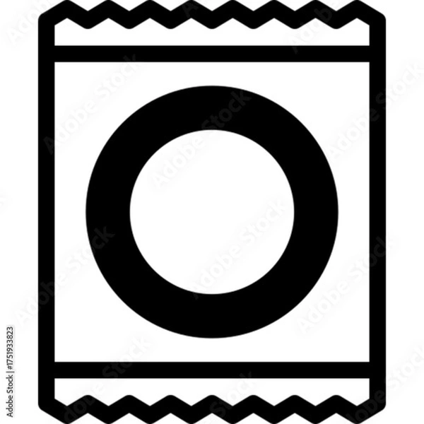Fototapeta Condom Safe Vector Icon