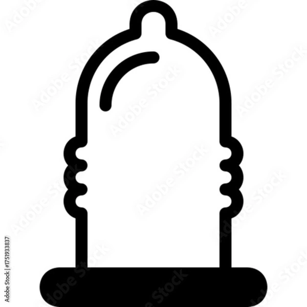 Fototapeta Condom Icon Vector Icon
