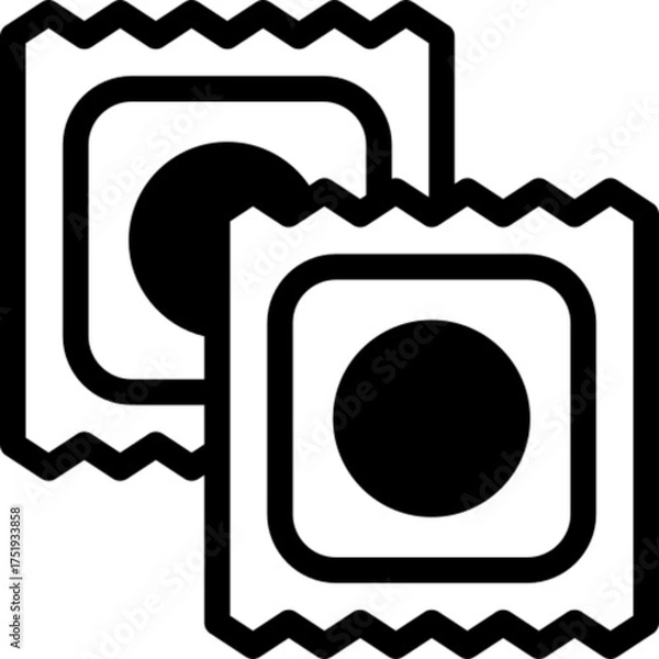 Fototapeta Condom Vector Icon
