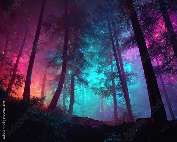 Obraz Psychedelic vivid dreamscape