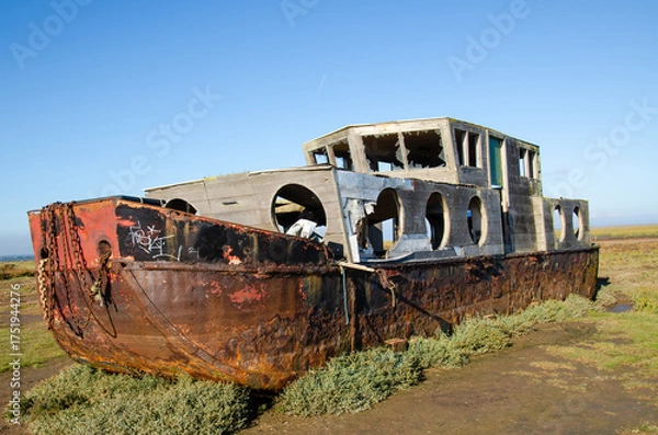 Obraz old abandoned boat