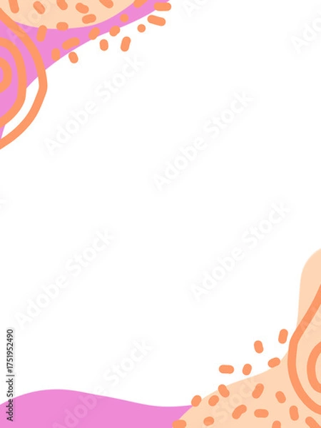 Obraz abstract Simple frame empty center space for text, background or design