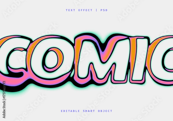 Obraz Playful Ink Gradient Text Effect