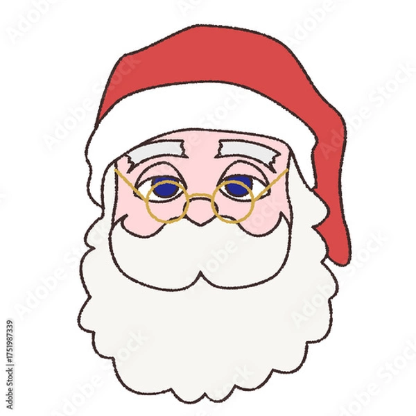 Fototapeta 正面を向いたサンタクロース