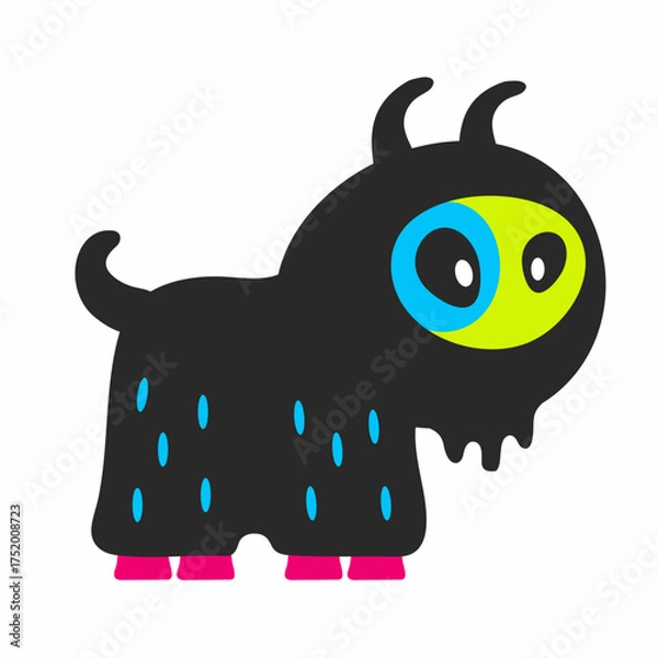 Fototapeta Funny, cute sheep.