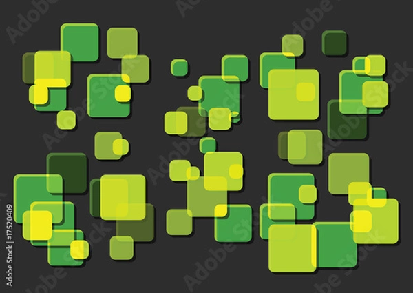 Obraz Greenn hued boxes