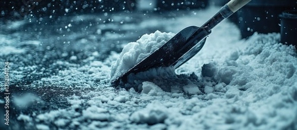 Fototapeta Snow Removal in Progress