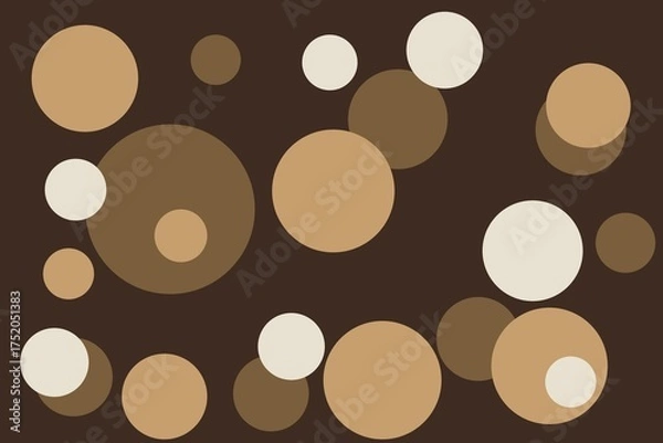 Obraz abstract background with circles wood-colored texture