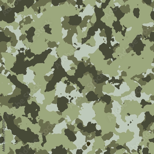Obraz Camouflage seamless pattern design.Green colors.