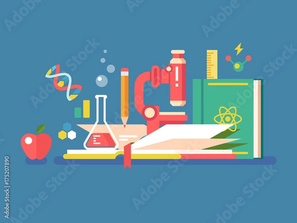 Fototapeta Science tools for education