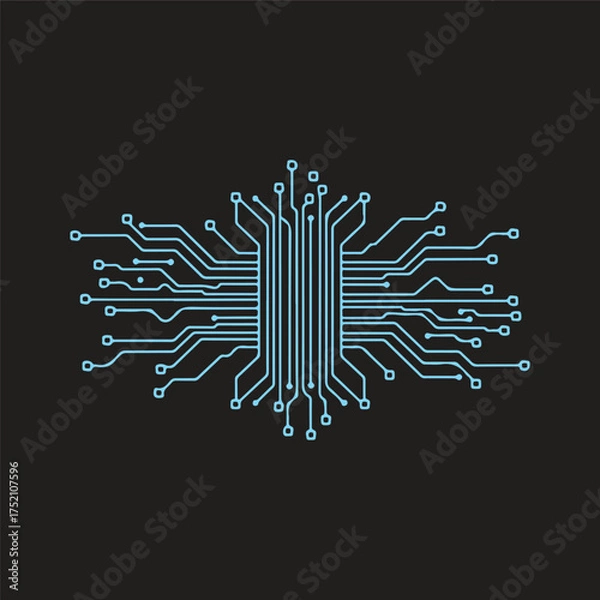 Obraz abstract technology circuit background