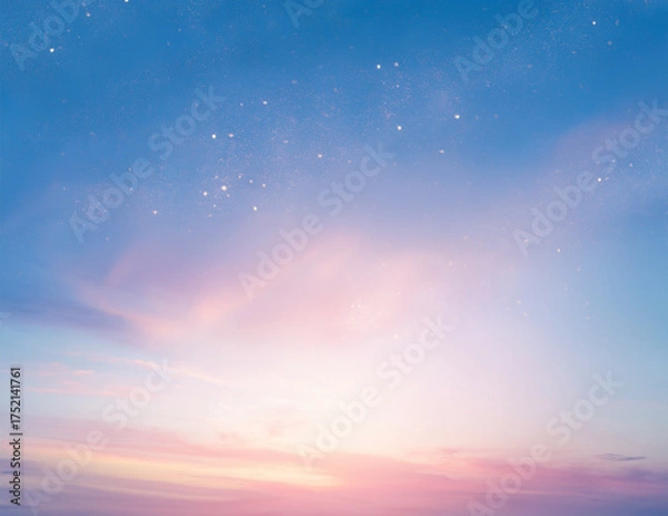 Obraz Glowing Dawn Sky Texture with Light Particles