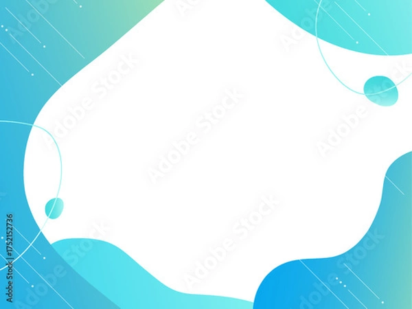 Obraz 液体　抽象的な背景　青