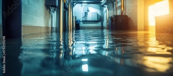 Fototapeta Flooded Basement