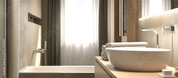 Fototapeta Modern Bathroom Interior Design