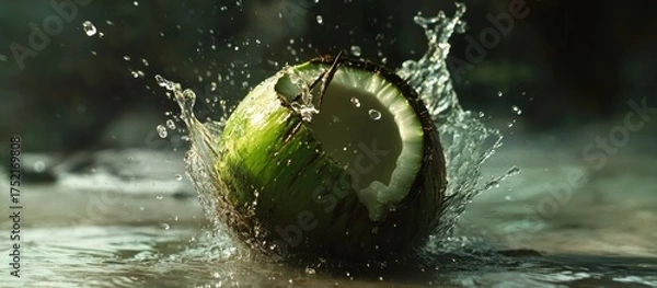 Fototapeta Coconut Splash