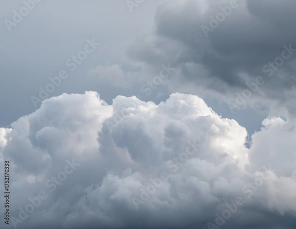 Obraz Cloudy Sky Texture, Soft Overcast Background