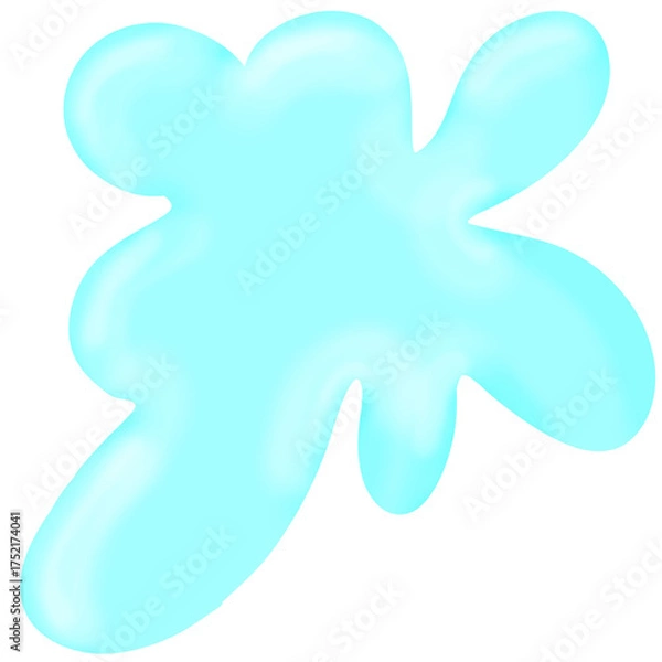 Obraz water drops on a white background