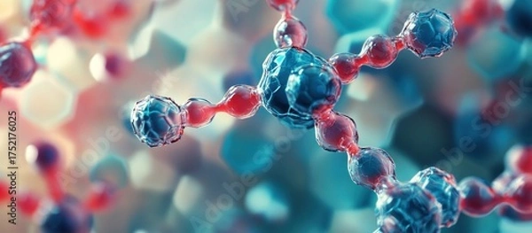 Fototapeta Abstract Molecular Structure